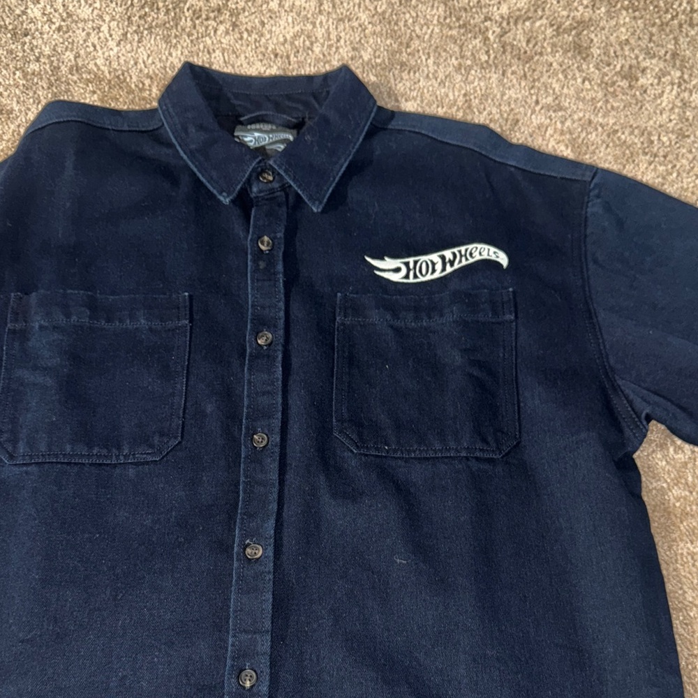 Forever 21 Dark Blue Hot Wheels Shirt